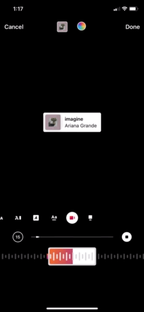 music on instagram stories