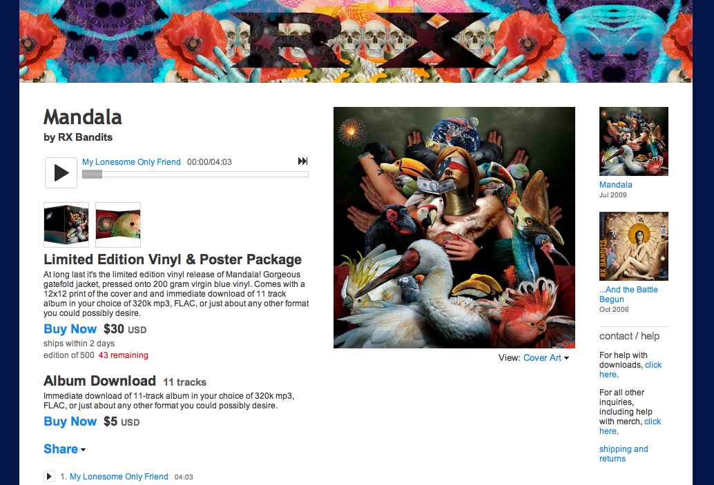 bandcamp merch bundle