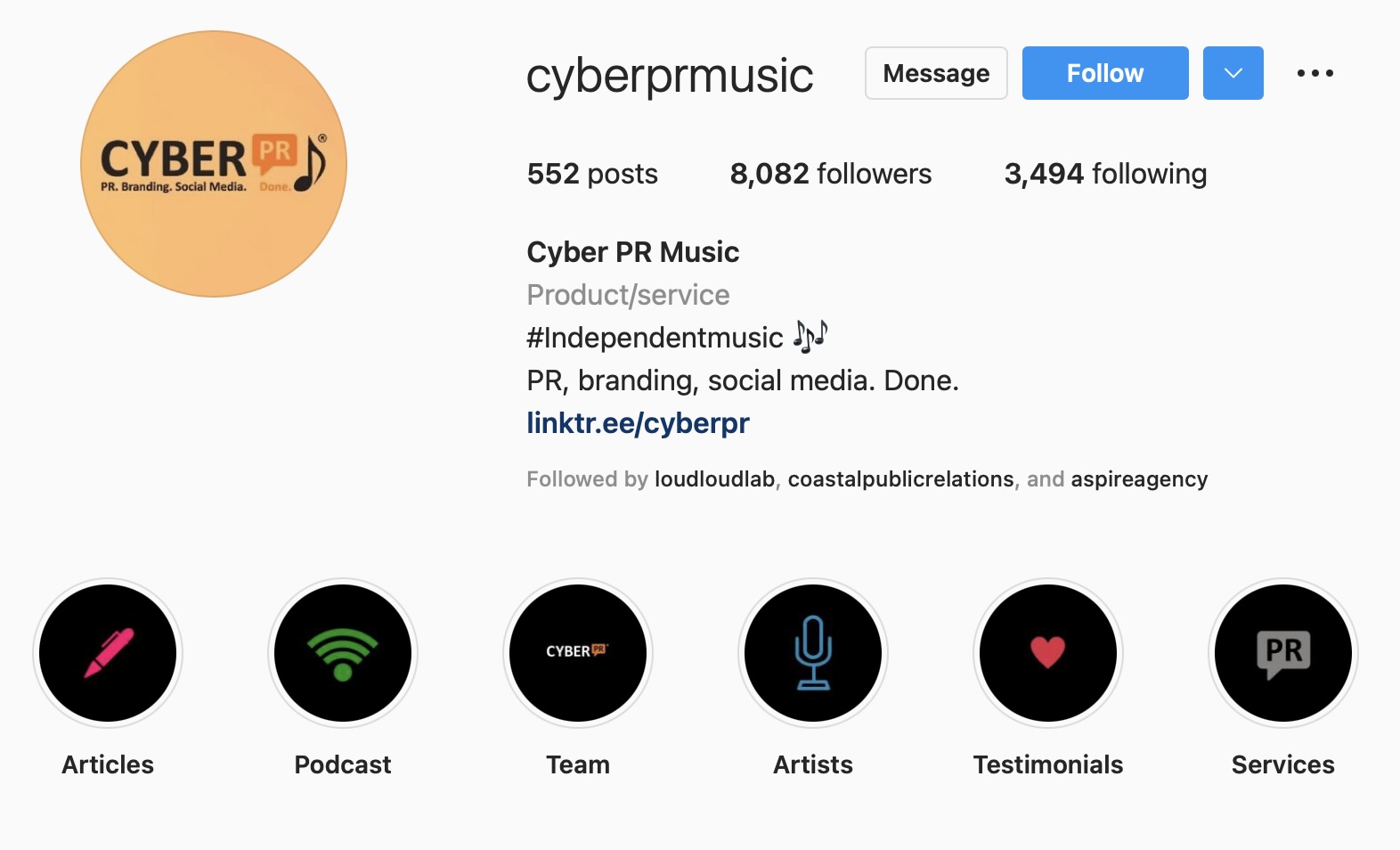 Cyber PR IG highlights