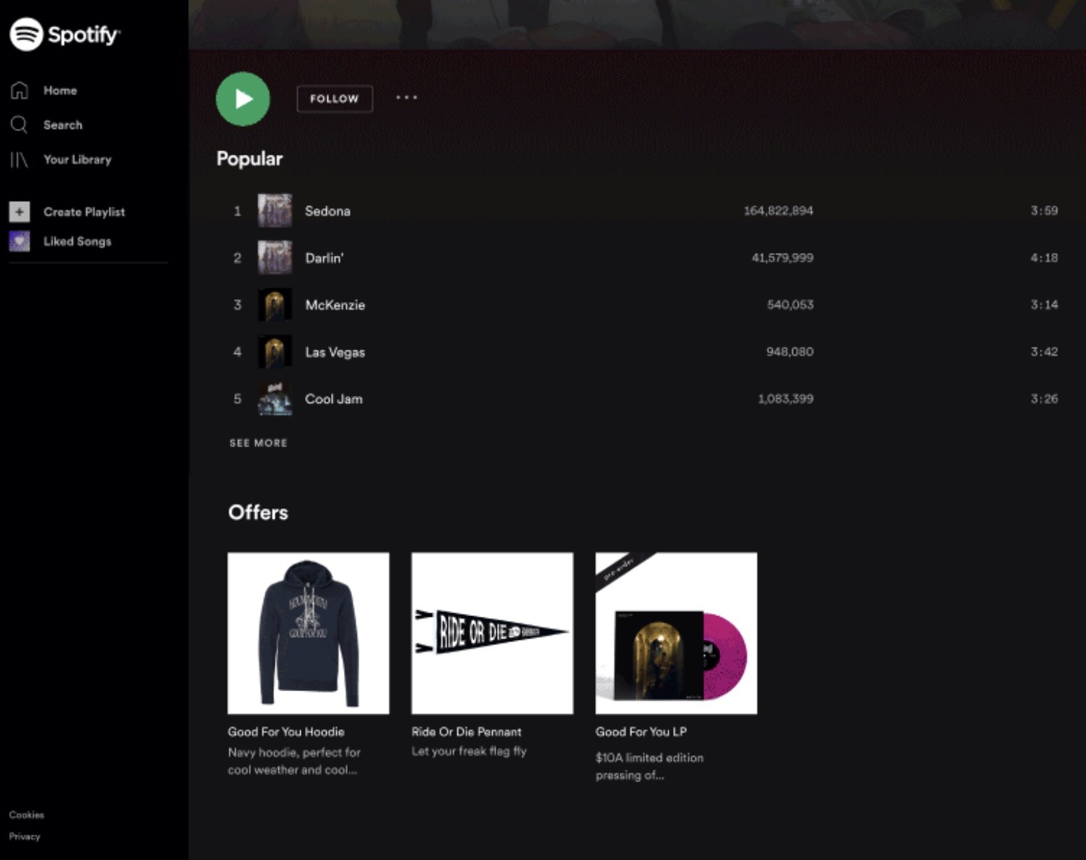 Shopify integrated into Spotify