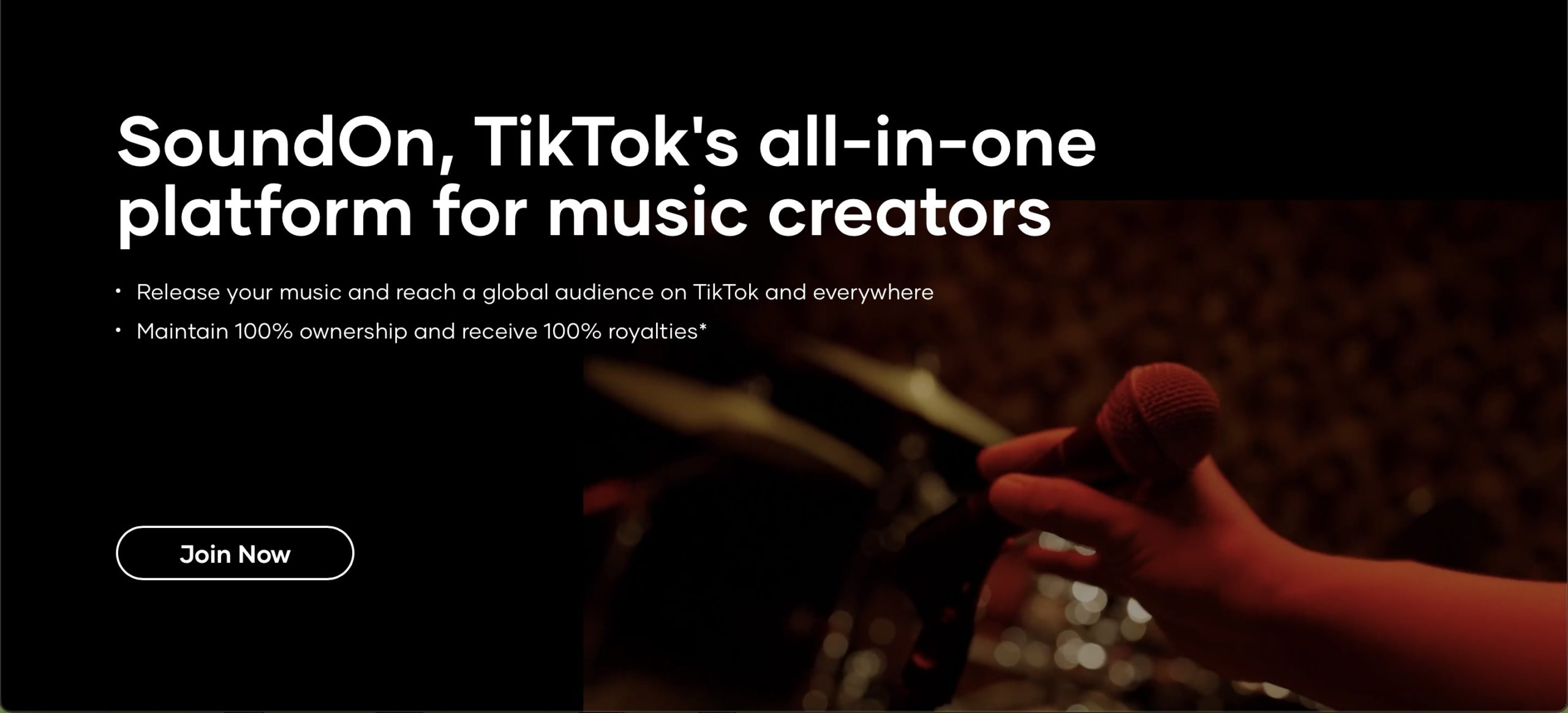 SoundOn distribution platform