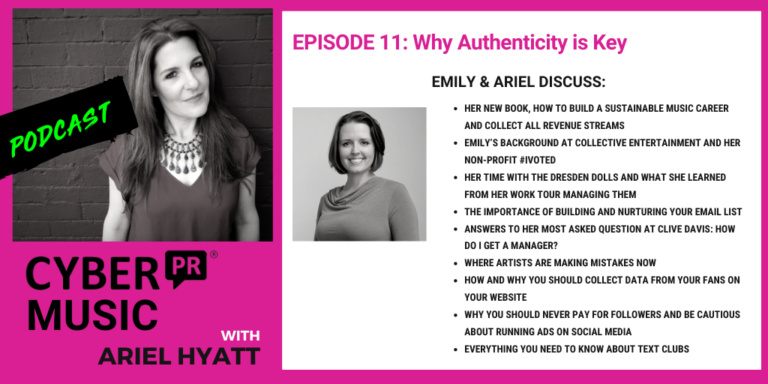 Emily White Cyber PR Music Podcast Ariel Hyatt