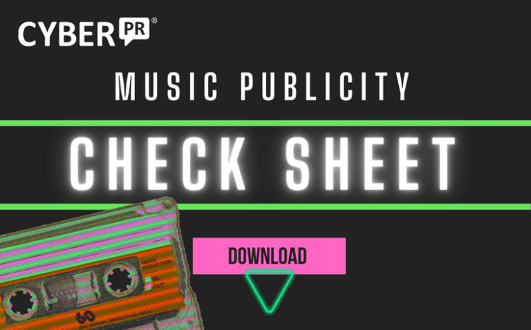 MUSIC PUBLICITY CHECK SHEET free DOWNLOAD